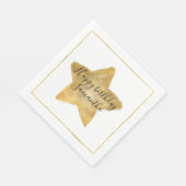 Serviette En Papier Anniversaire Gold Star (Coin)