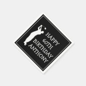 Serviette En Papier Anniversaire Golfer Funny 60e heureux papa Par (Coin)