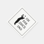 Serviette En Papier Anniversaire Golfer Funny 60e heureux papa Par (Coin)