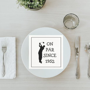 Serviette En Papier Anniversaire Golfer Funny 70e heureux papa Par