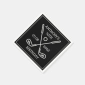 Serviette En Papier Anniversaire Golfer Funny 70e heureux papa Par (Coin)