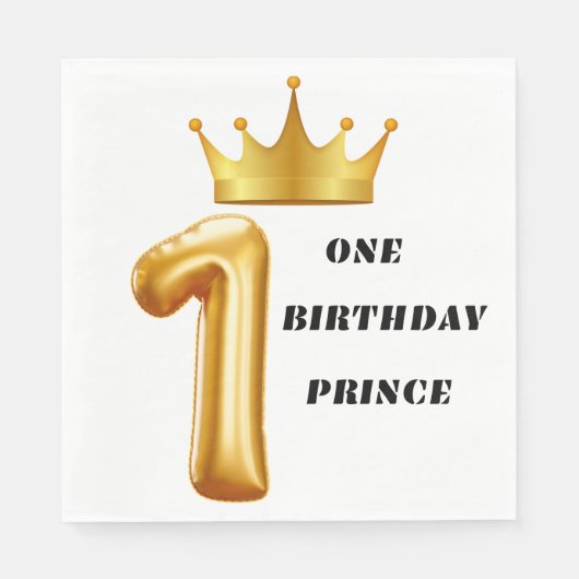 Serviette En Papier Anniversaire heureux (Devant)