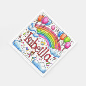 Serviette En Papier Anniversaire, Isabella (Coin)