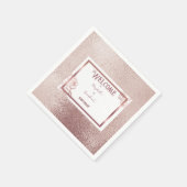 Serviette En Papier Anniversaire jumeau double adulte en bronze (Coin)