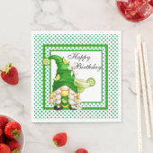 Serviette En Papier Anniversaire Margarita Gnome (En situation)