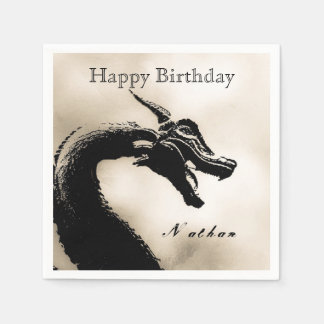 Serviette En Papier Anniversaire mythique du dragon