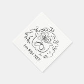 Serviette En Papier Anniversaire Napkin (Coin)