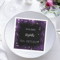 Anniversaire noir violet nom de la parties scintil