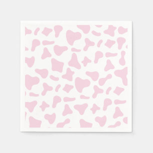 Serviette En Papier Anniversaire occidental impression vache rose Rode