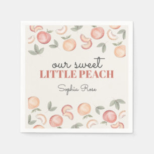 Serviette En Papier anniversaire ou baby shower de pêche douce