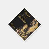 Serviette En Papier Anniversaire ou Bachelorette Party Diva Princess G (Coin)