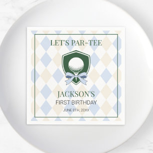 Serviette En Papier Anniversaire Par-tee 1ère Fête Garçons Sport Moder