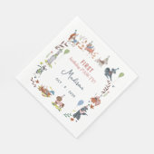 Serviette En Papier Anniversaire Paw-ty mignon chiot chiens (Coin)