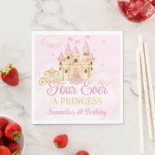 Serviette En Papier Anniversaire Princesse (En situation)