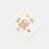 Serviette En Papier Anniversaire Pyjama Party Preppy Patch (Coin)