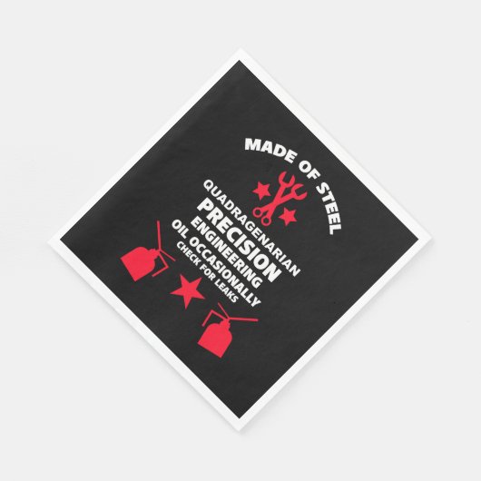 Serviette En Papier Anniversaire quadragénaire (Coin)