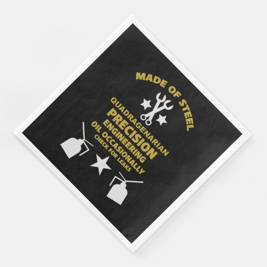 Serviette En Papier Anniversaire quadragénaire (Coin)