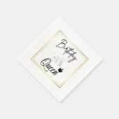 Serviette En Papier Anniversaire Queen Napkins (Coin)