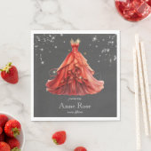 Serviette En Papier Anniversaire royal de la princesse (En situation)