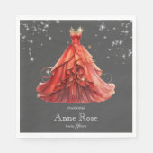 Serviette En Papier Anniversaire royal de la princesse (Devant)