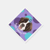 Serviette En Papier Anniversaire Saint Bernard (Coin)