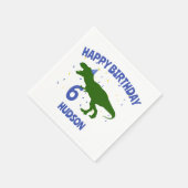 Serviette En Papier "Anniversaire-Saurus" Dinosaure pour enfants Anniv (Coin)