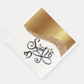 Serviette En Papier Anniversaire seize ans (Coin)