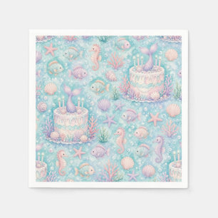Serviette En Papier Anniversaire sous la mer