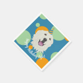 Serviette En Papier Anniversaire sur mesure Great Pyrenees (Coin)