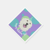 Serviette En Papier Anniversaire sur mesure Great Pyrenees (Coin)