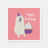 Serviette En Papier Anniversaire sur mesure Great Pyrenees Mountain Do (Devant)