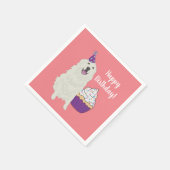 Serviette En Papier Anniversaire sur mesure Great Pyrenees Mountain Do (Coin)