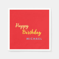 Anniversaire Votre Nom Minimaliste Moderne