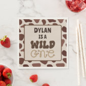 Serviette En Papier Anniversaire Wild One Cowboy (En situation)