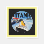 Serviette En Papier Annonce voyage Titanic RMS (Devant)
