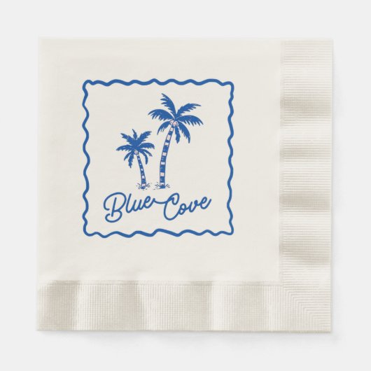 Serviette En Papier Anse Bleue (Devant)