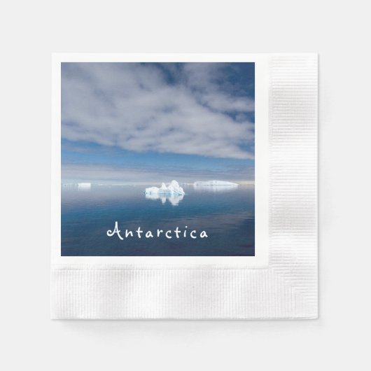 Serviette En Papier Antarctique paysage photo de glace flottante avec (Devant)