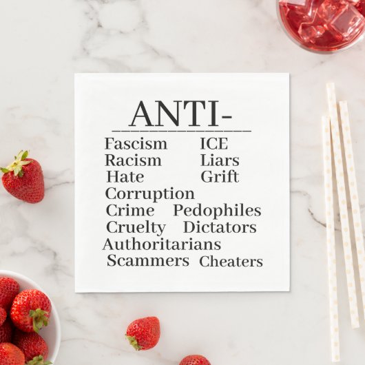 Serviette en papier anti- (En situation)