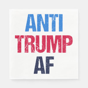Serviette En Papier Anti-Trump AF I