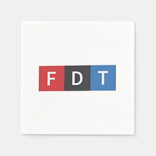 Serviette En Papier Anti-Trump et ses anti-Maga-démocrates subtils