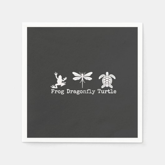 Serviette En Papier Anti-Trump FDT Anti-Maga Frog Turtle (Devant)