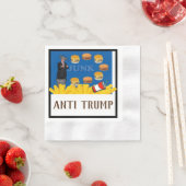 Serviette En Papier Anti Trump / Junk, (En situation)