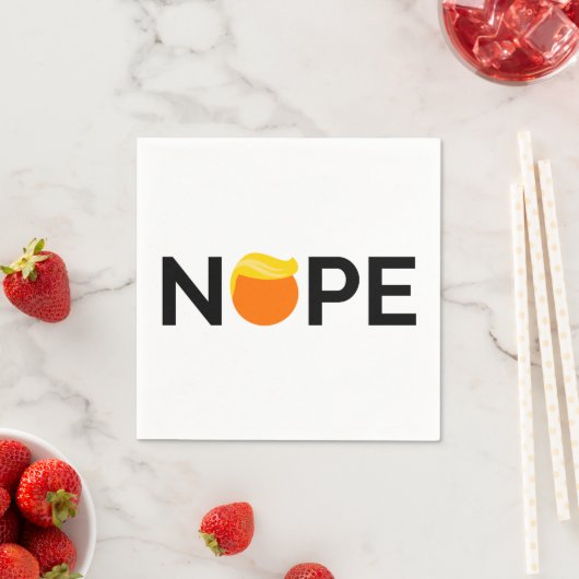 Serviette En Papier Anti-Trump - Nope Edition (En situation)
