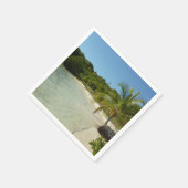 Serviette En Papier Antiguan Beach Beautiful Tropical Landscape (Coin)