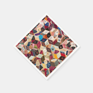 Serviette En Papier Antique Cocktail Quilt Napkins