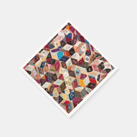 Serviette En Papier Antique Cocktail Quilt Napkins (Coin)