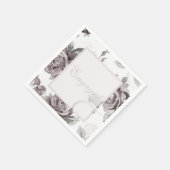 Serviette En Papier Antique fête de fiançailles rose pâle (Coin)