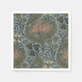 Serviette En Papier Antique Fleur Morris Jardin Fond d'écran Floral (Devant)