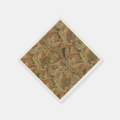 Serviette En Papier Antique Victorian Chaud automne Feuilles Mariage (Coin)
