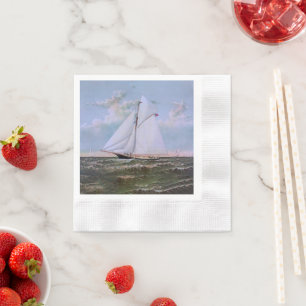 Serviette En Papier Antique voilier Slot Yacht Voilier Ocean